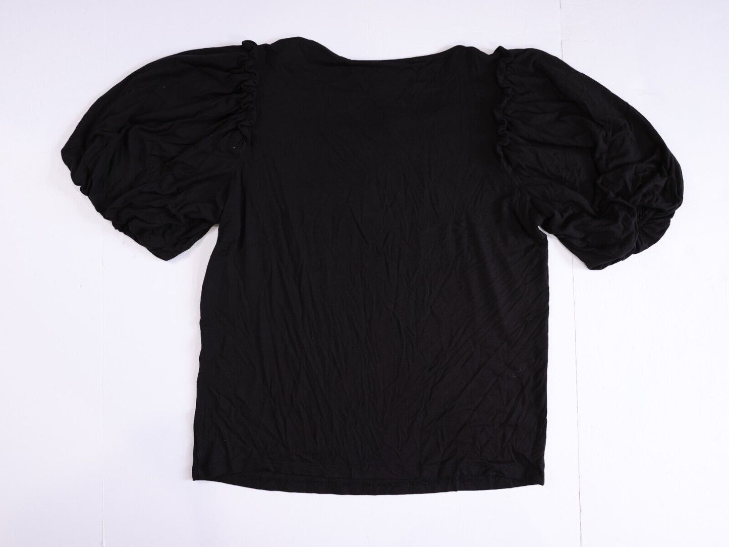 DKNY Womens Embellished Puff Sleeve Workwear Blouse SIZE S