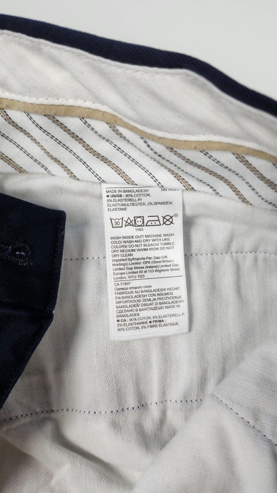 Banana Republic Mens Pants Blue Size 32x30* Chino Tapered Fit