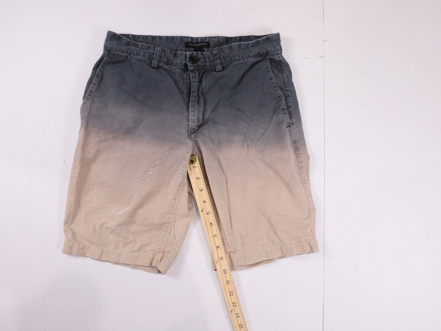 Banana Republic Mens Ombre Shorts 100% Cotton (Size 31)