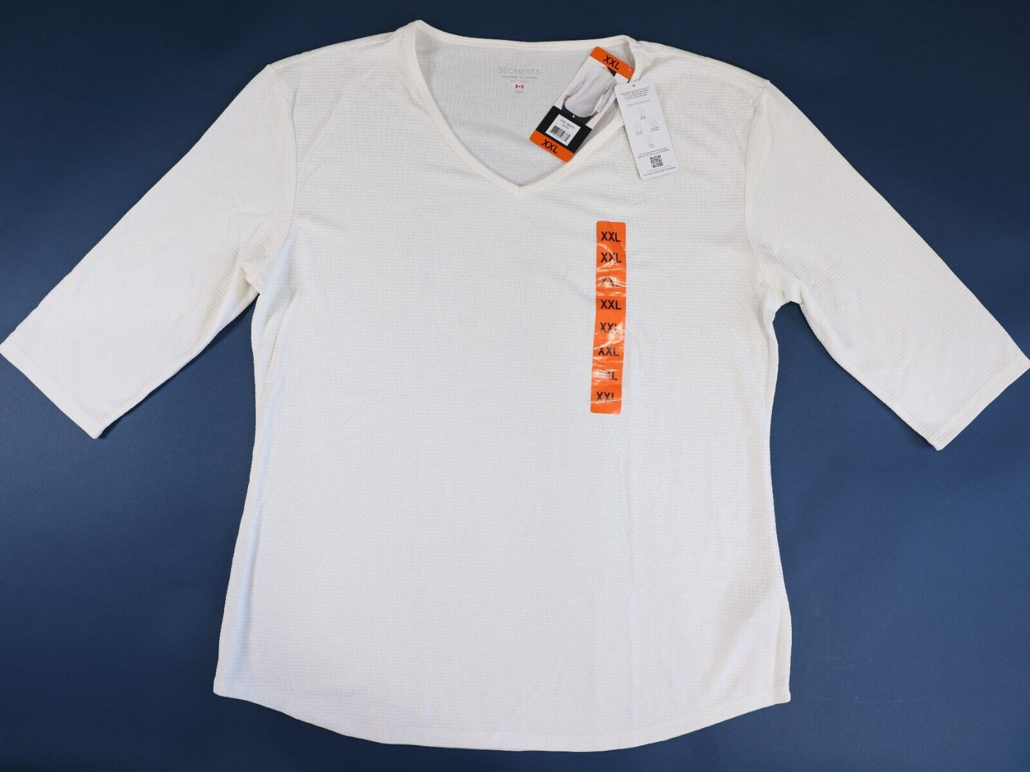 Secments Made in Canada Womens Long Sleeve Shirt XXL White