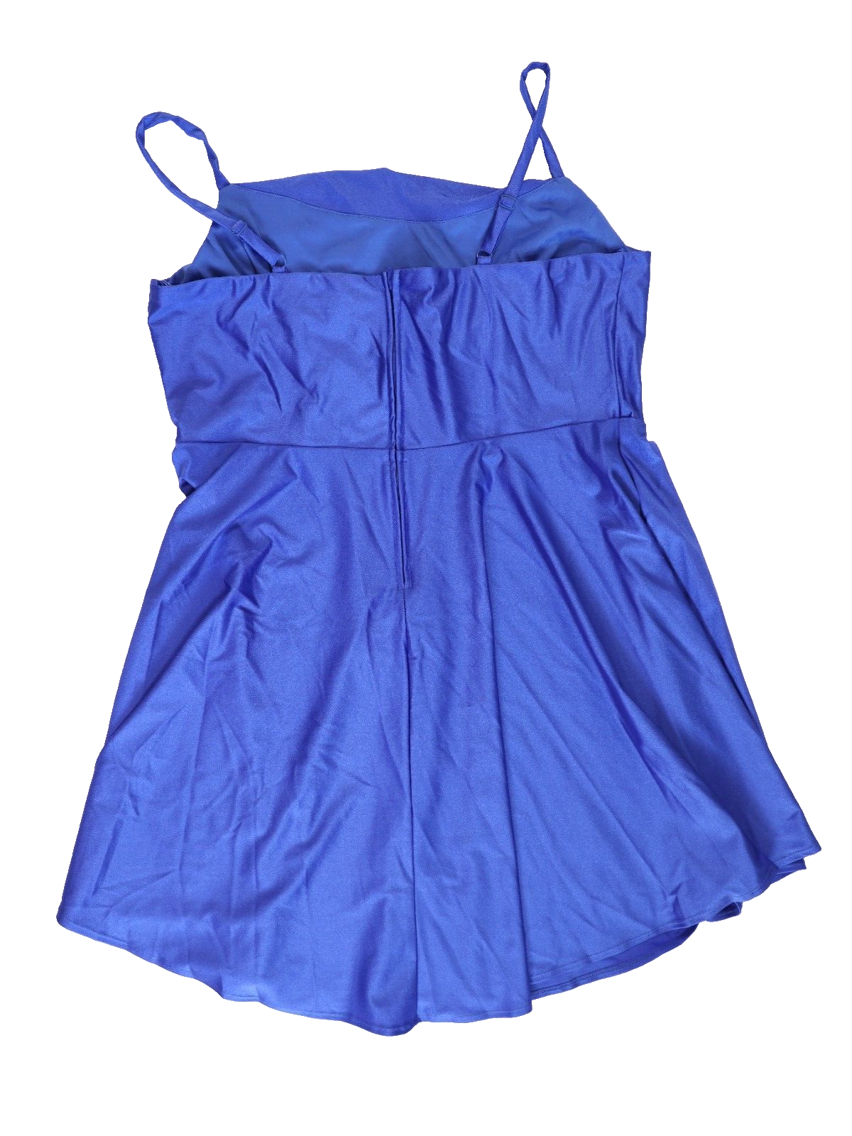City Studio Trendy Plus Size Cowlneck Fit & Flare Dress Blue Sz 16W