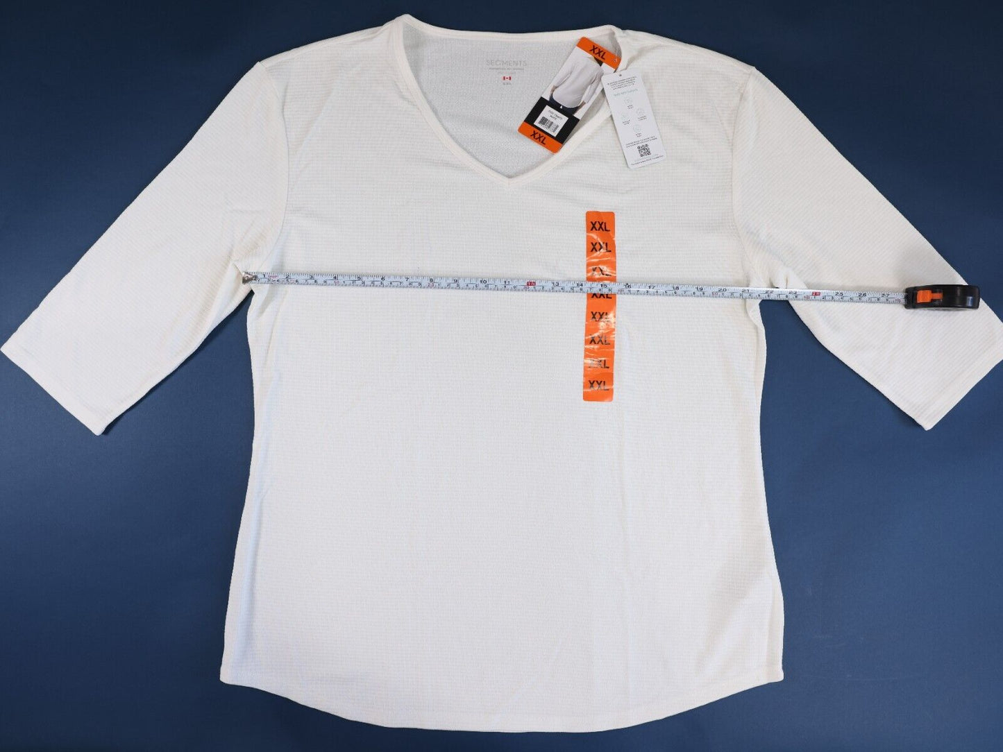 Secments Made in Canada Womens Long Sleeve Shirt XXL White