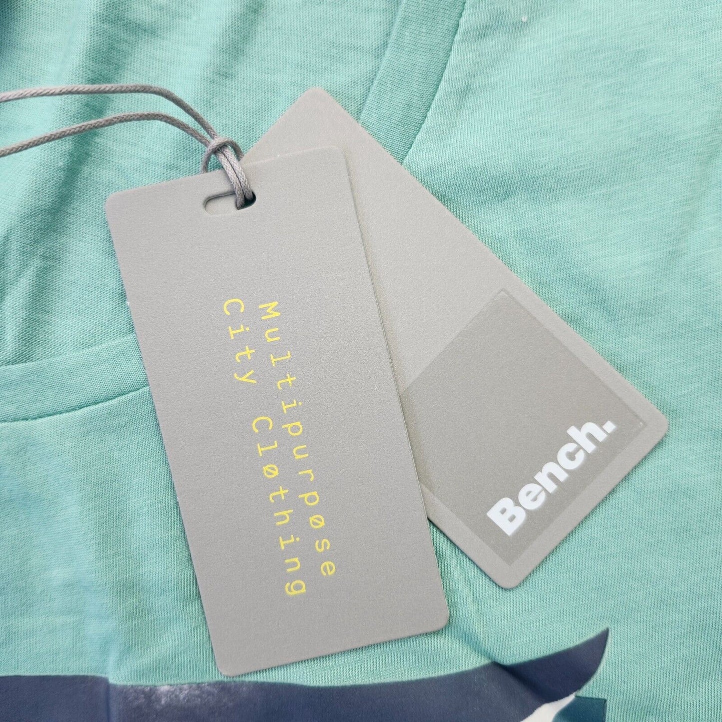 Bench Urban Wear Womens T-Shirt Size Small Blue/Green