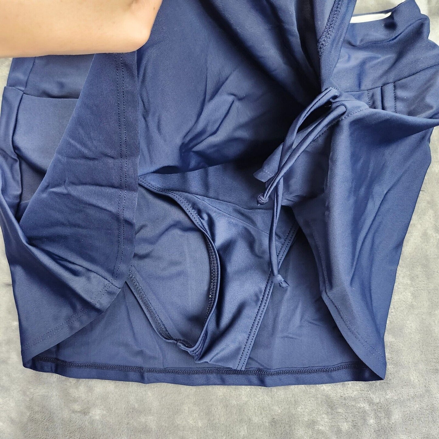 Womens Swimsuit Shorts Backless Two Piece Beach Wear with skirt 2XL