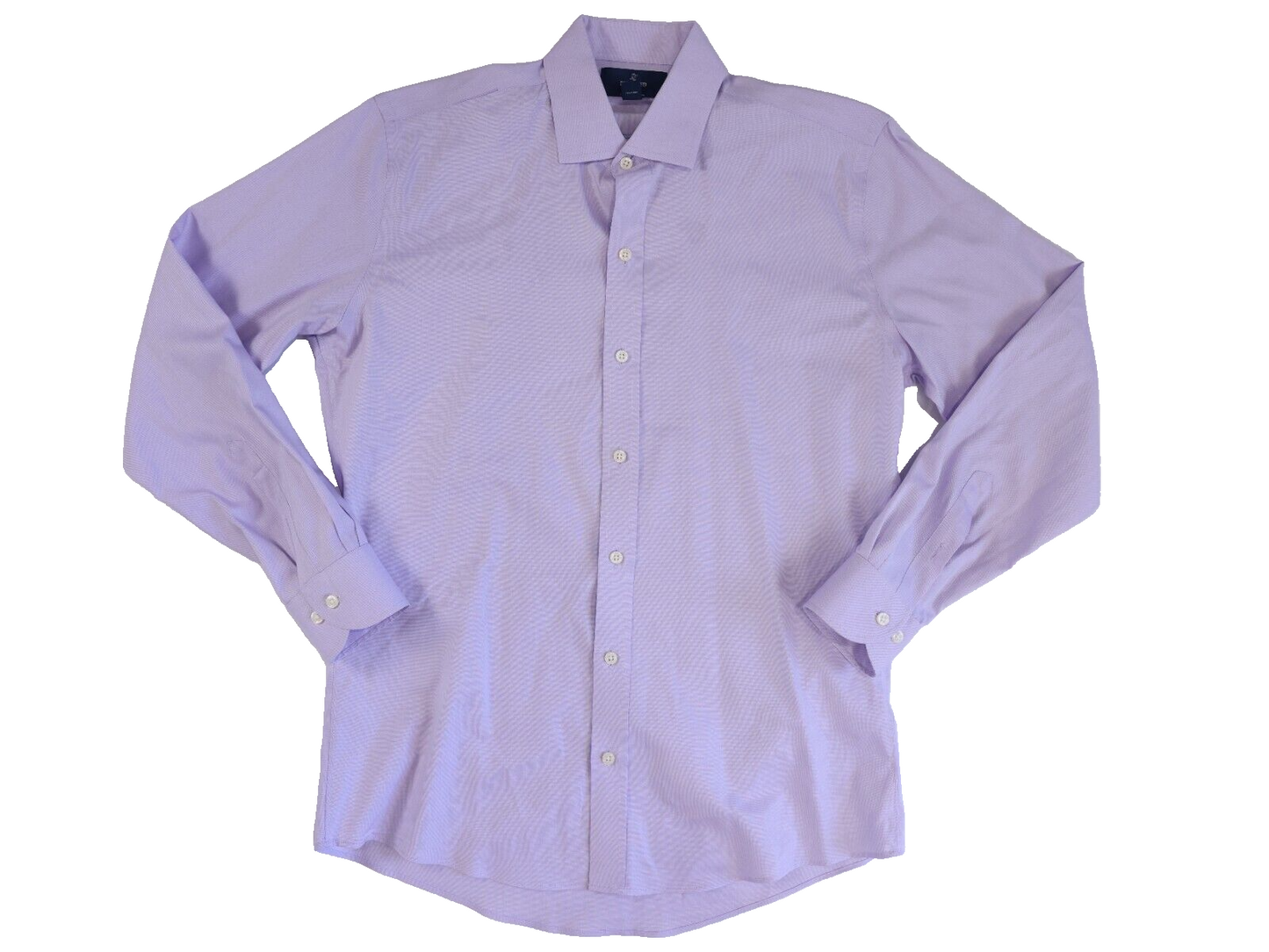 Button Down Slim Fit Dress Shirt Light Purple 15.5 33