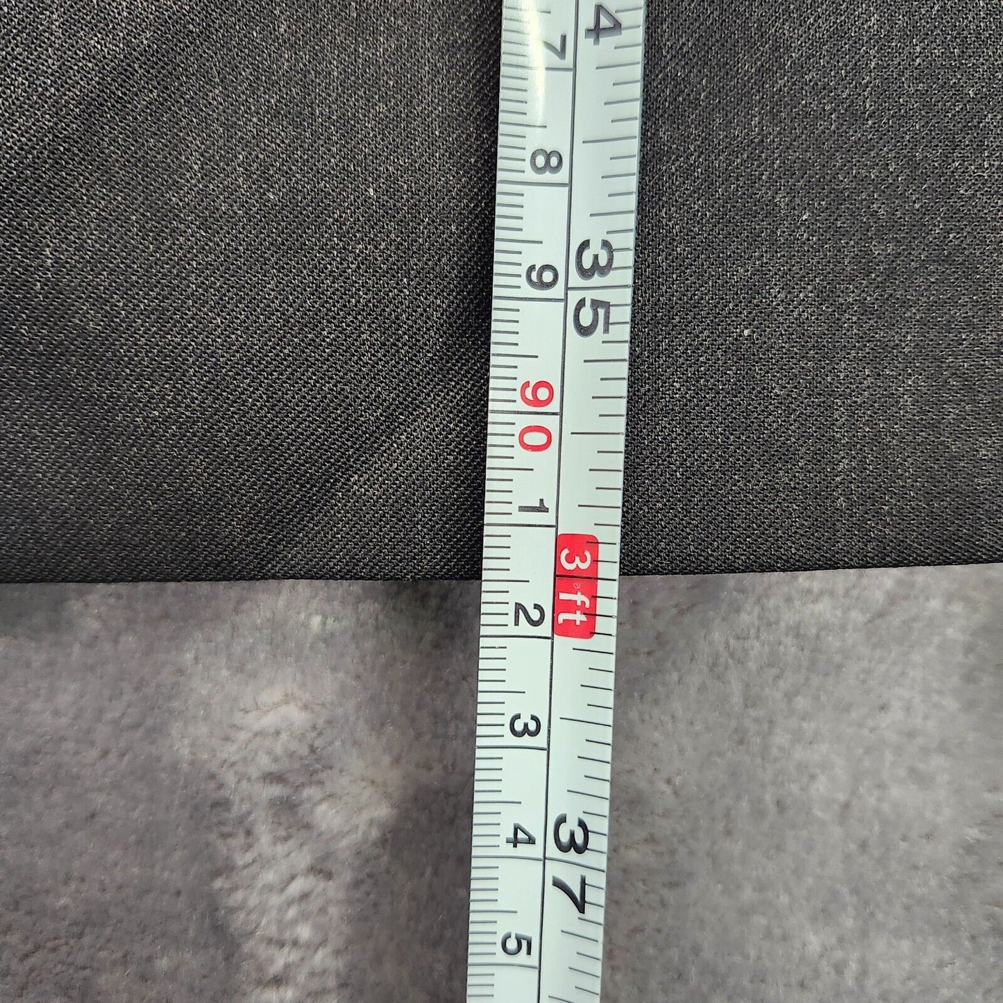 100% Wool Black Suit Set Jacket Notch Lapel 50L, Pants 45.5L