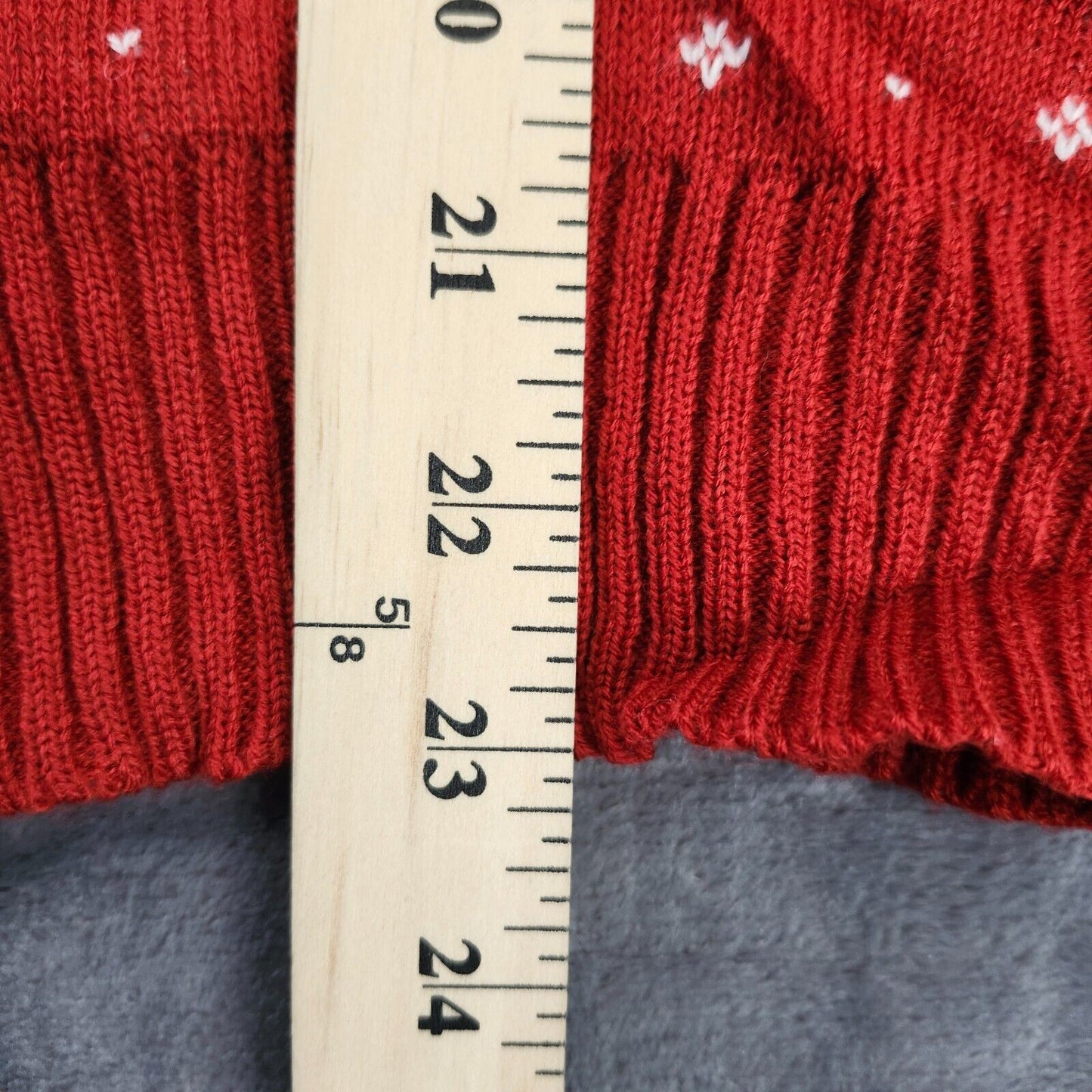 Christmas knit turtleneck sweater Red womens size Medium