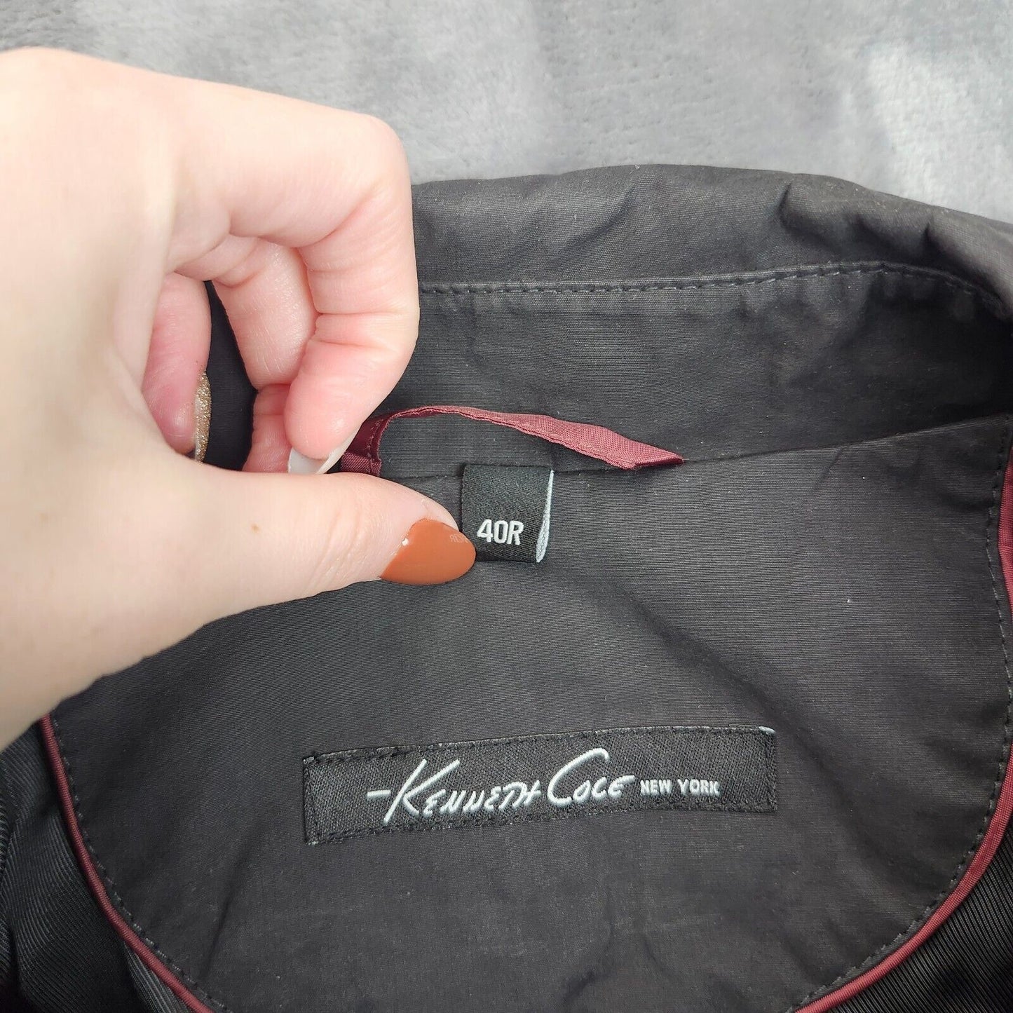 NWoT Men’s Kenneth Cole New York 3/4 Black Trench Rain Coat 40 Regular
