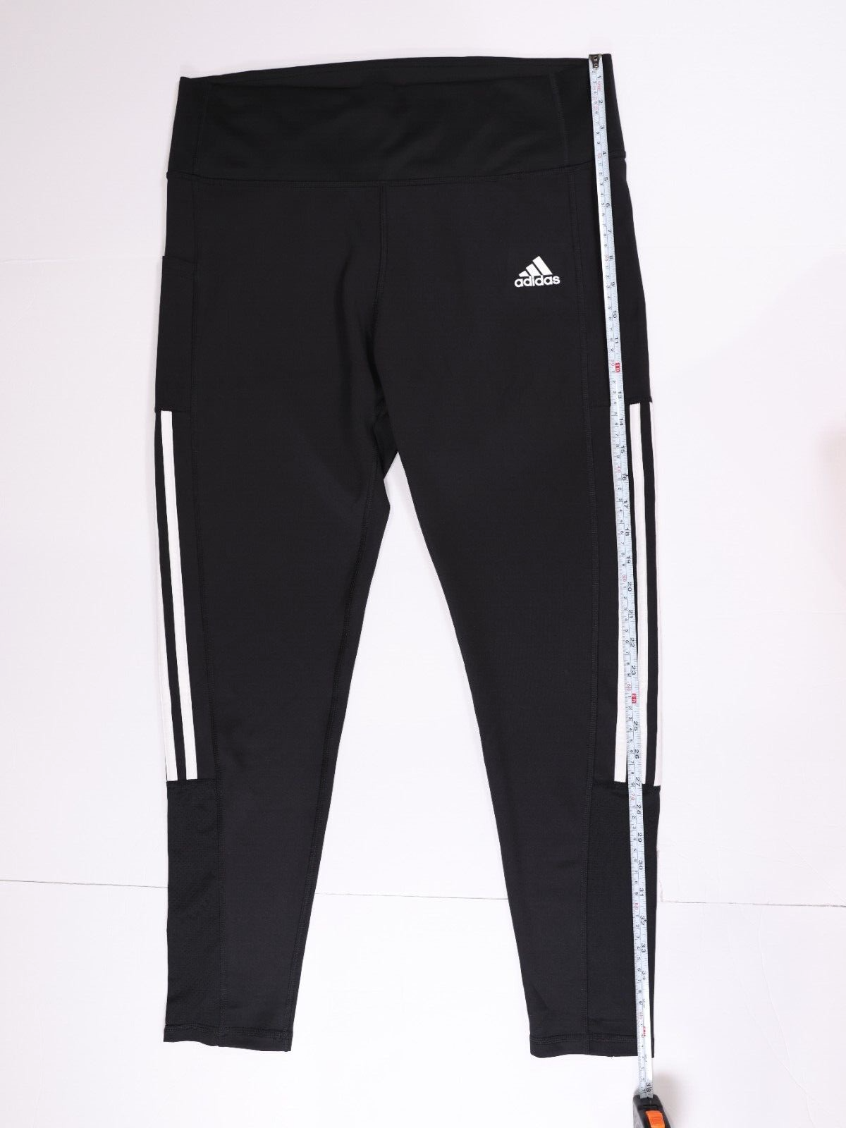 Adidas Womens Climate Aero Ready (Size XL) 3 Stripe Tight Pant - Black