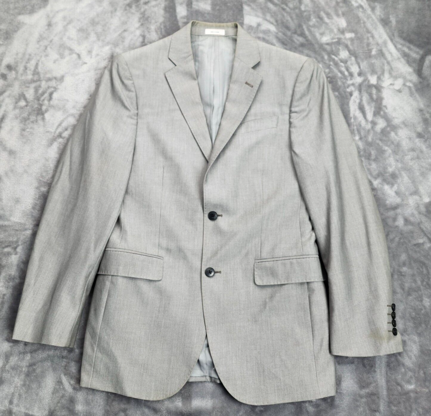 JF J. Ferrar Mens Suit 2 Button Jacket Grey Blazer 2 Bu Slim Fit 38 Regular