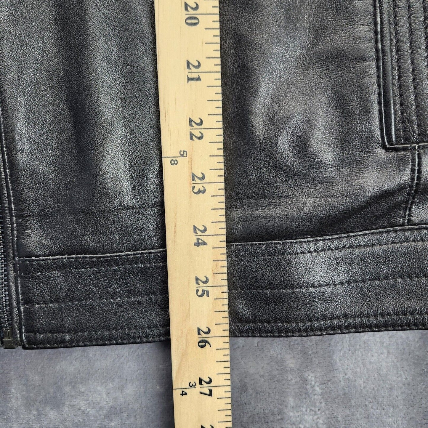 Boston Harbour Men's Genuine New Zealand Lambskin Leather Jacket, Black Medium