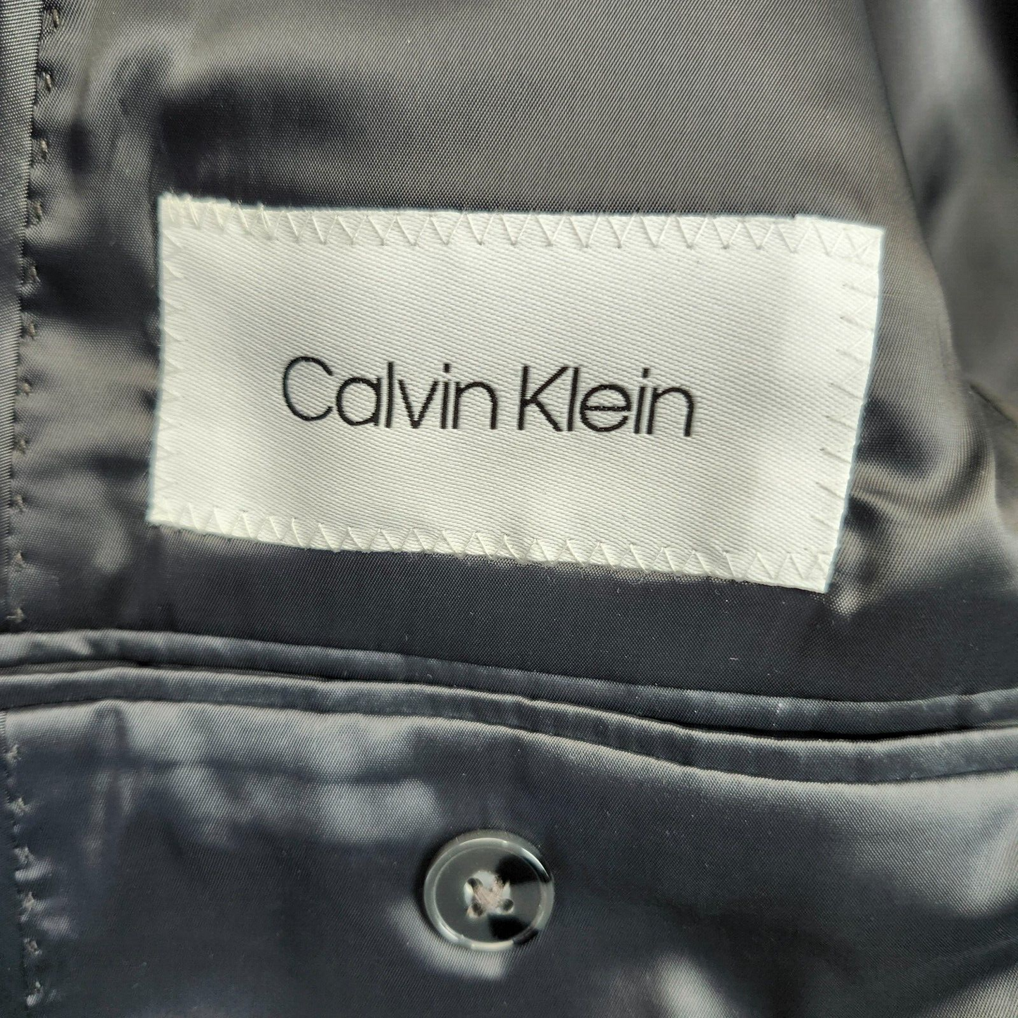 Calvin Klein Men's Suit Set Jacket Gray Blazer 38 Regular Pants 34w x 32L