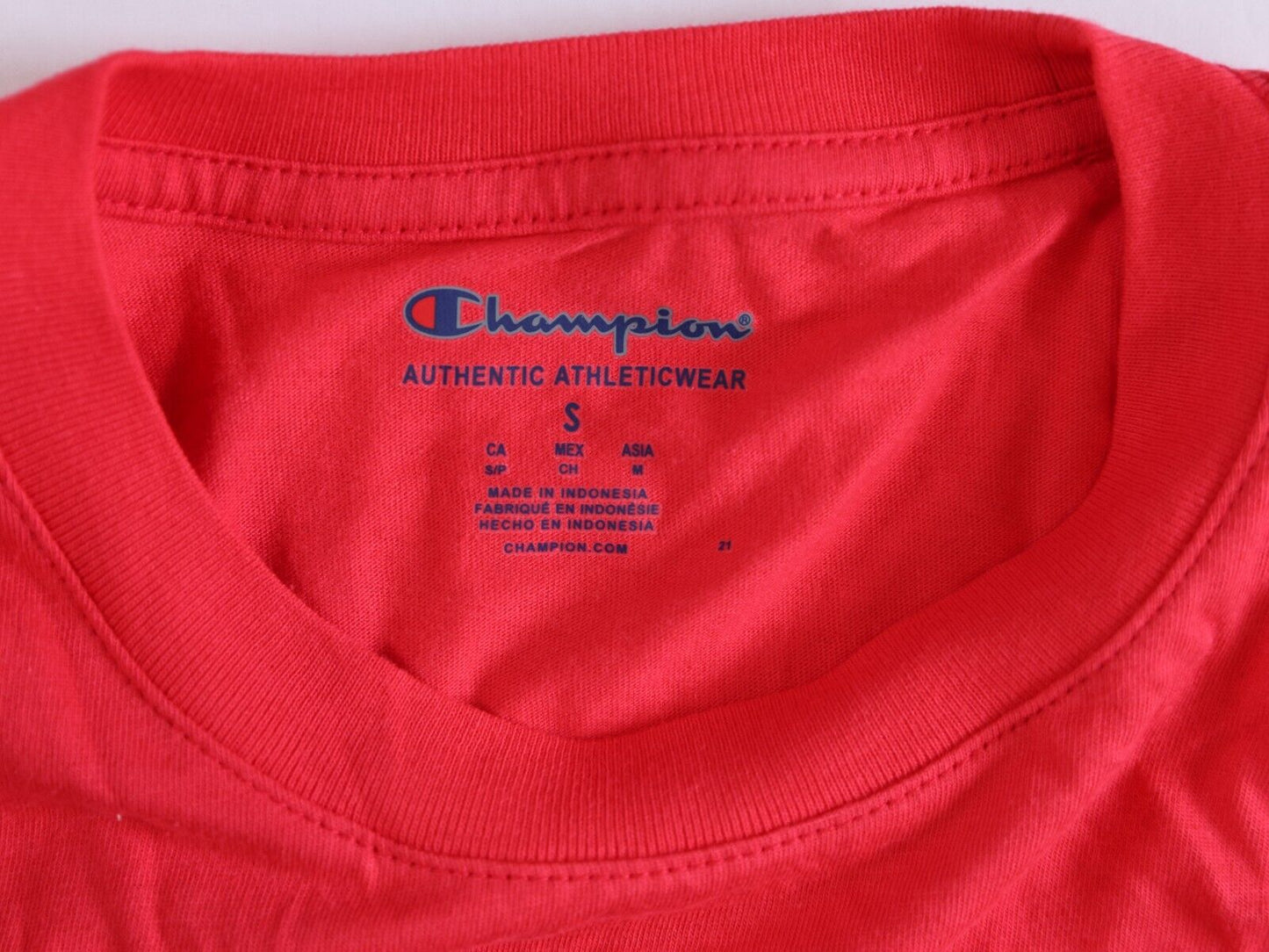 Champion T-Shirt Men's Jersey Tee Classic Fit Script Logo Size Small