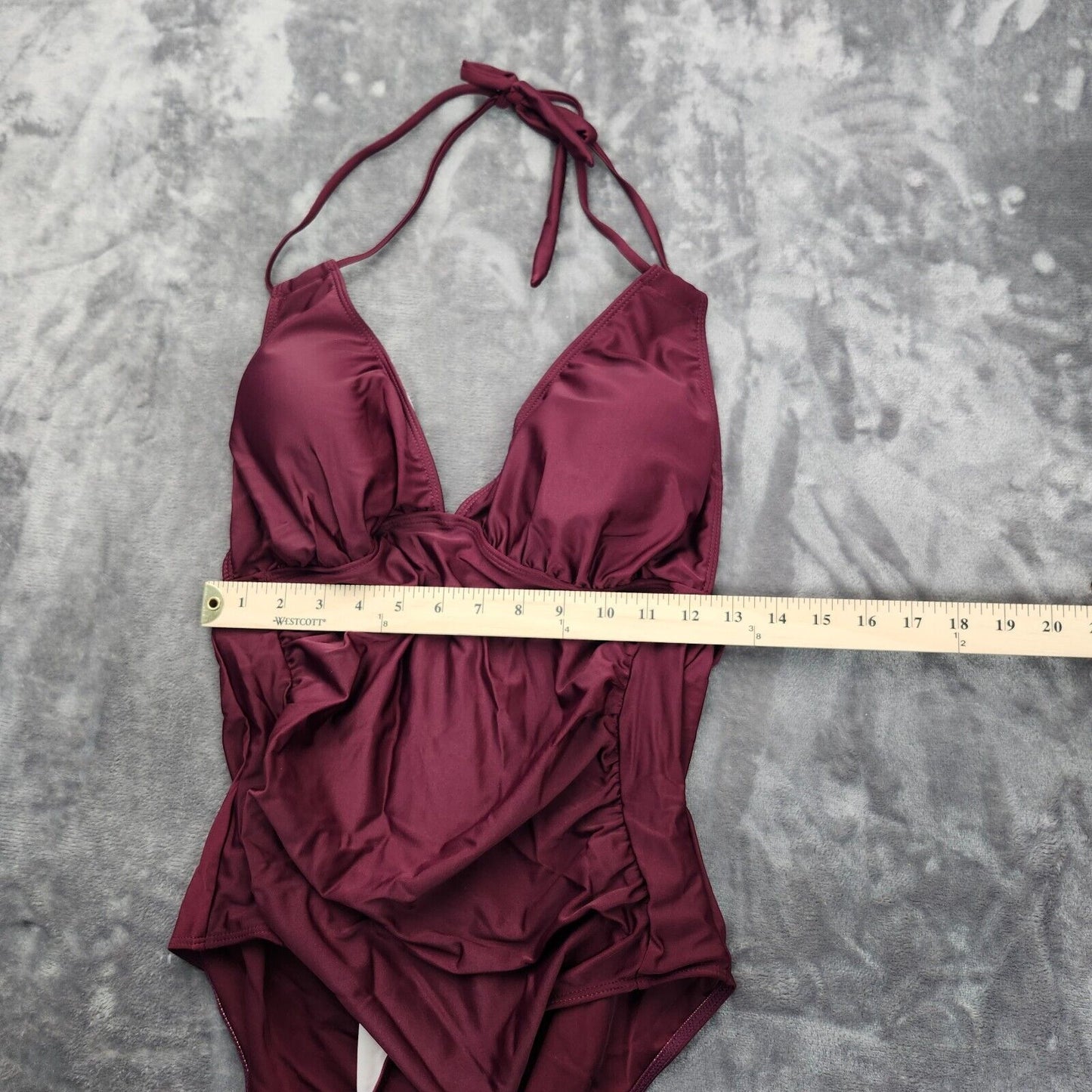 Womens one piece swimsuit Maroon size XL