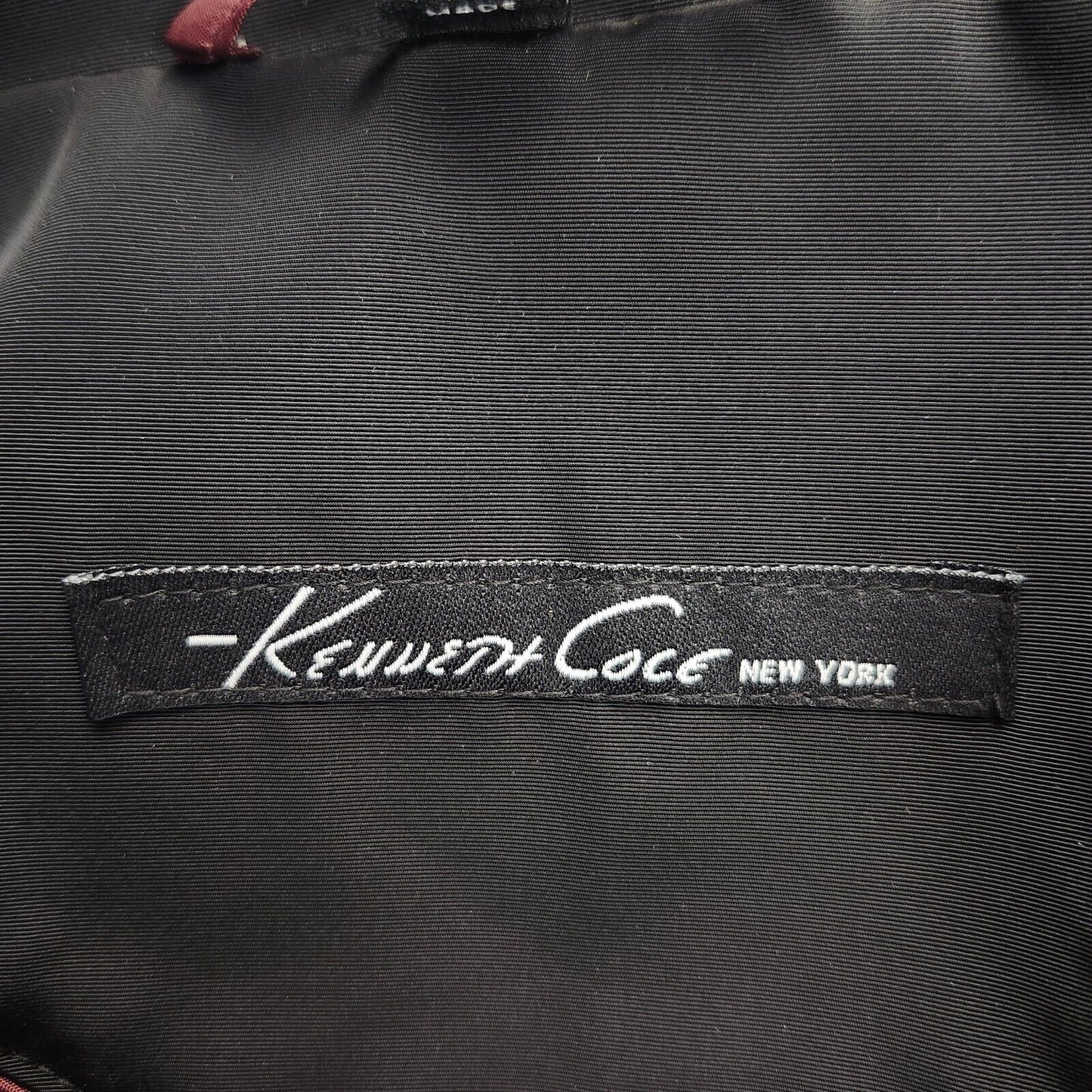 NWT Kenneth Cole NY Mens Rain Jacket Trench Coat Rado Black size Medium 40-42
