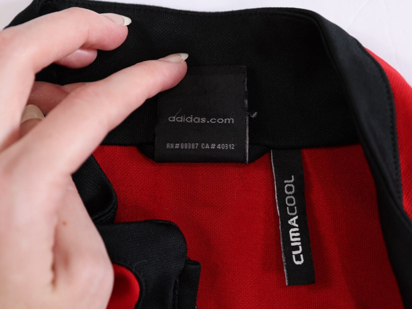 adidas Climaclool Damascus Premier Full Zip Track Jacket Red Size L