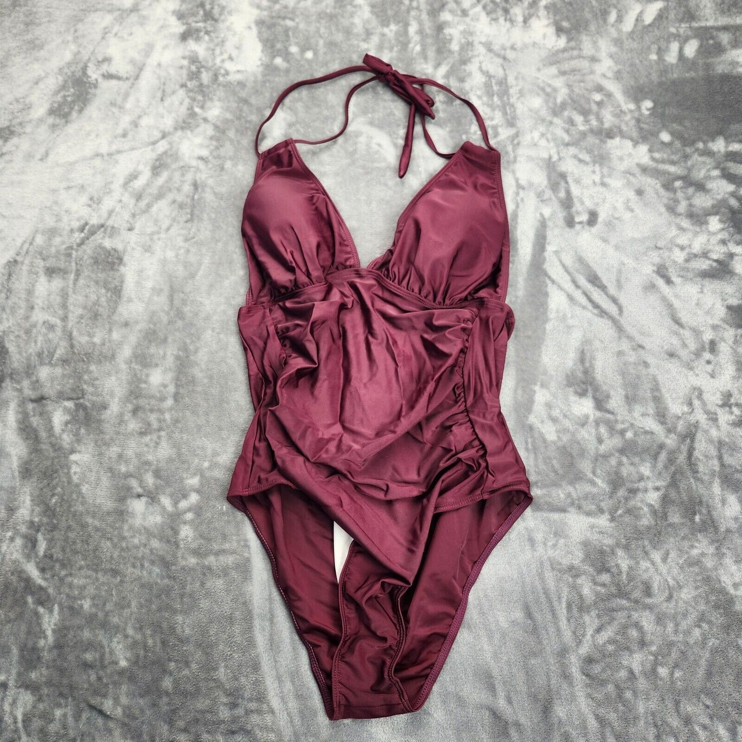 Womens one piece swimsuit Maroon size XL