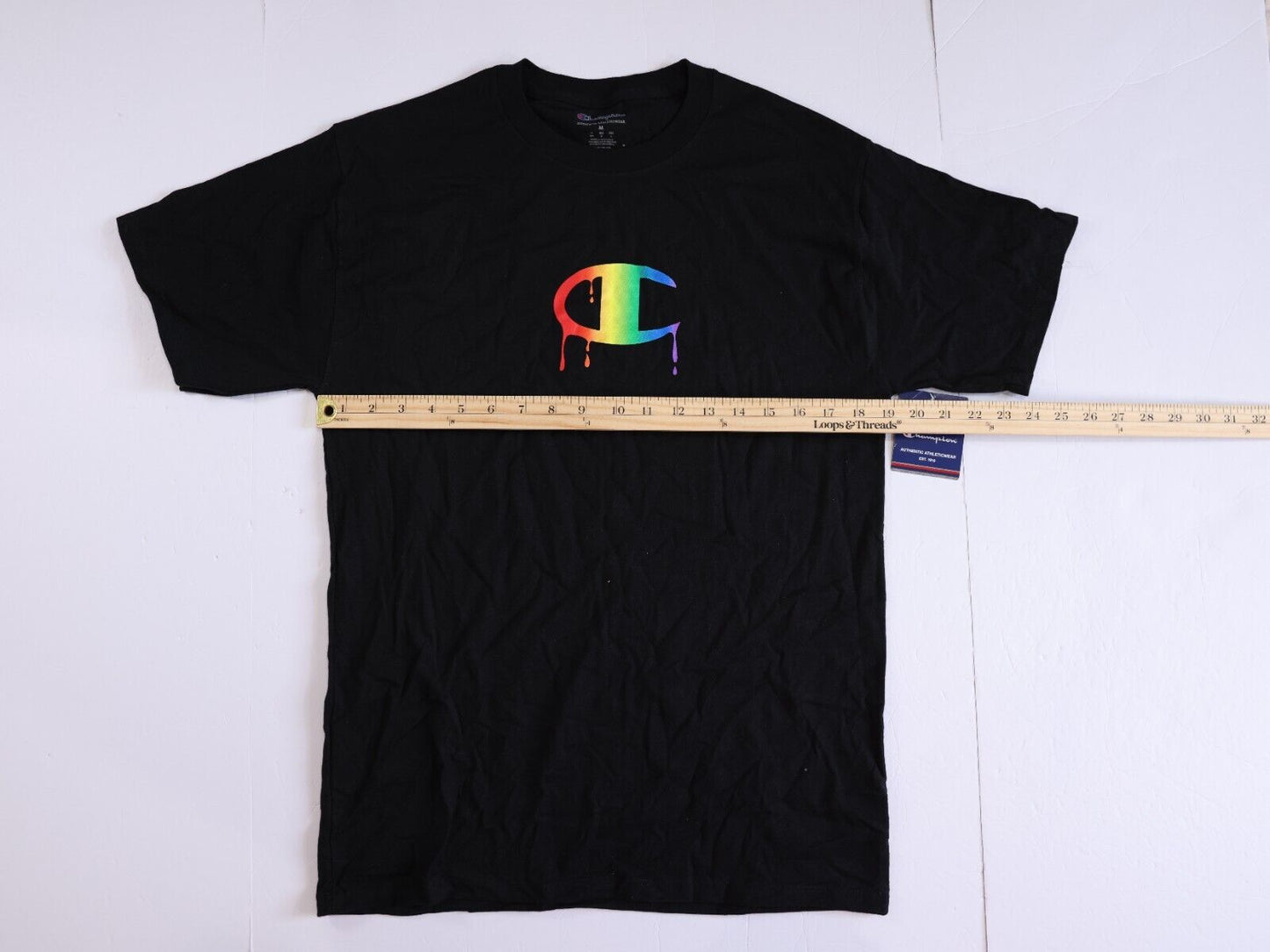 CHAMPION AUTHENTIC ACTIVEWEAR T Shirt Mens Size M Black