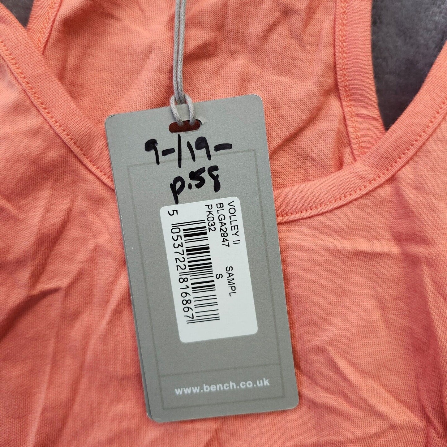 Bench Urban Wear Womens Tank Top Size Small Volley II Peach