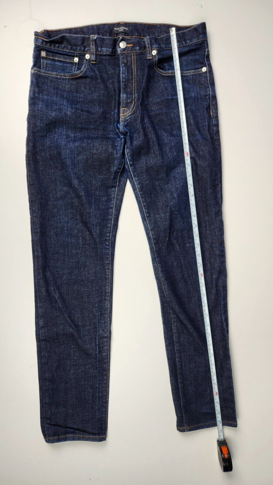 Club Monaco Mens Size 33x32 Blue Dark Wash Denim Straight Jeans