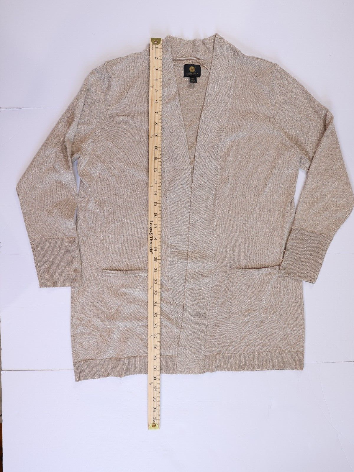 NWT JM Collection Cardigan Open Front Long Slv Womens size PXXL