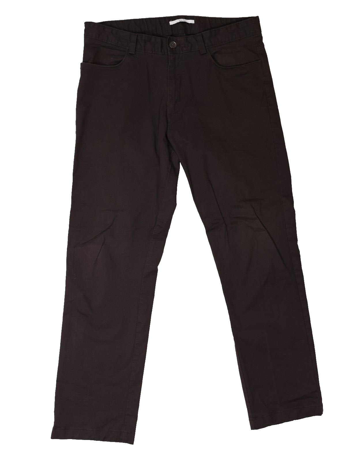 Mens Calvin Klein Straight Fit Stretch Comfort Chino, Brown, 34x30 (34x29)
