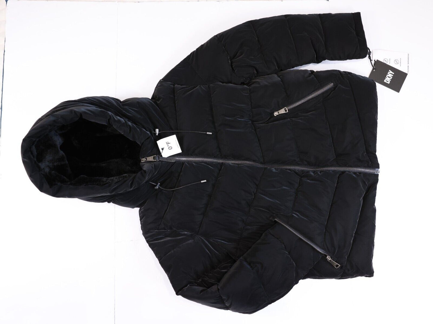 DKNY Womens Coat Black Size PM 0 Degree F