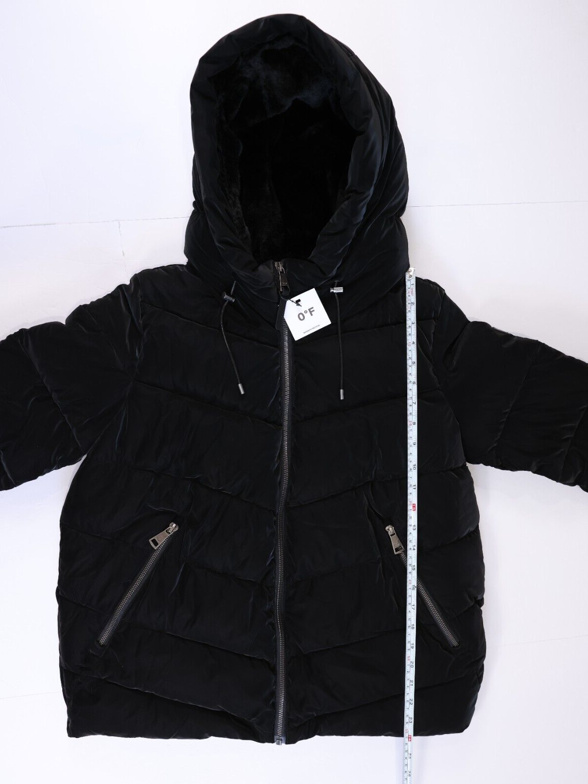 DKNY Womens Coat Black Size PM 0 Degree F