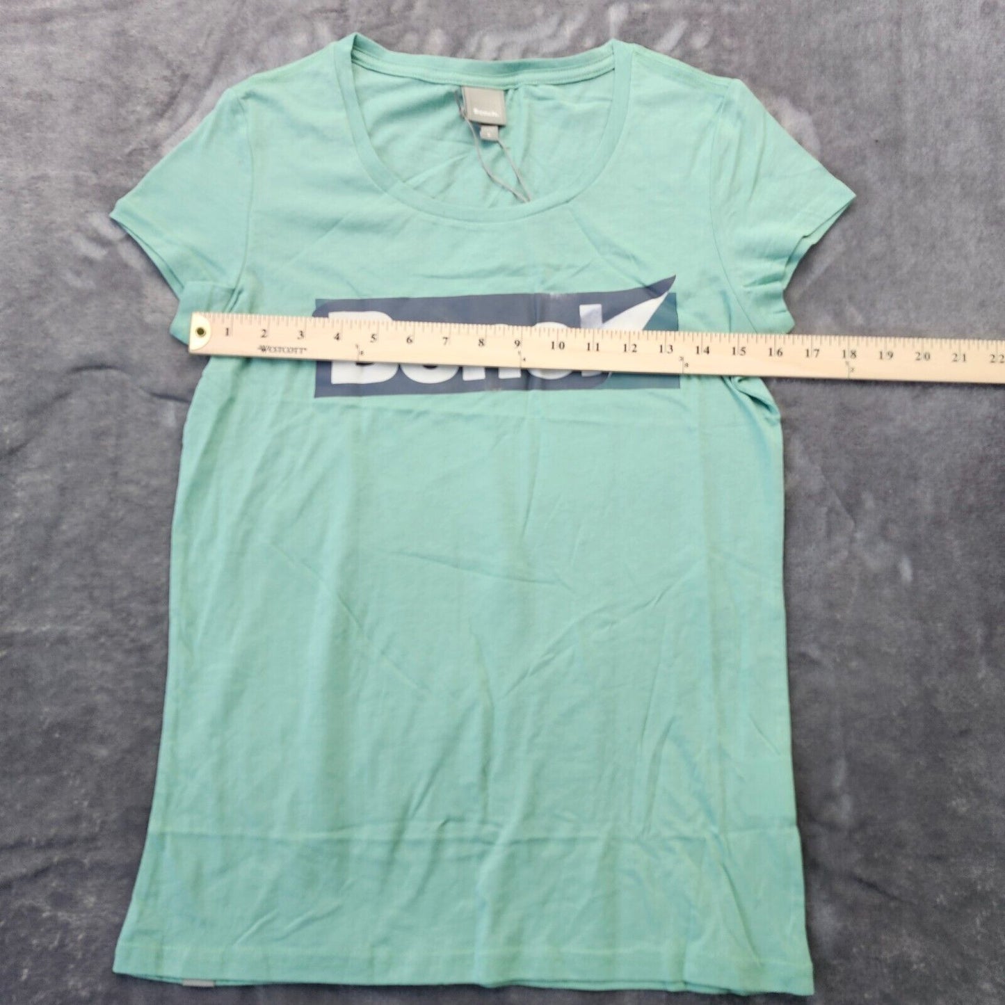 Bench Urban Wear Womens T-Shirt Size Small Blue/Green
