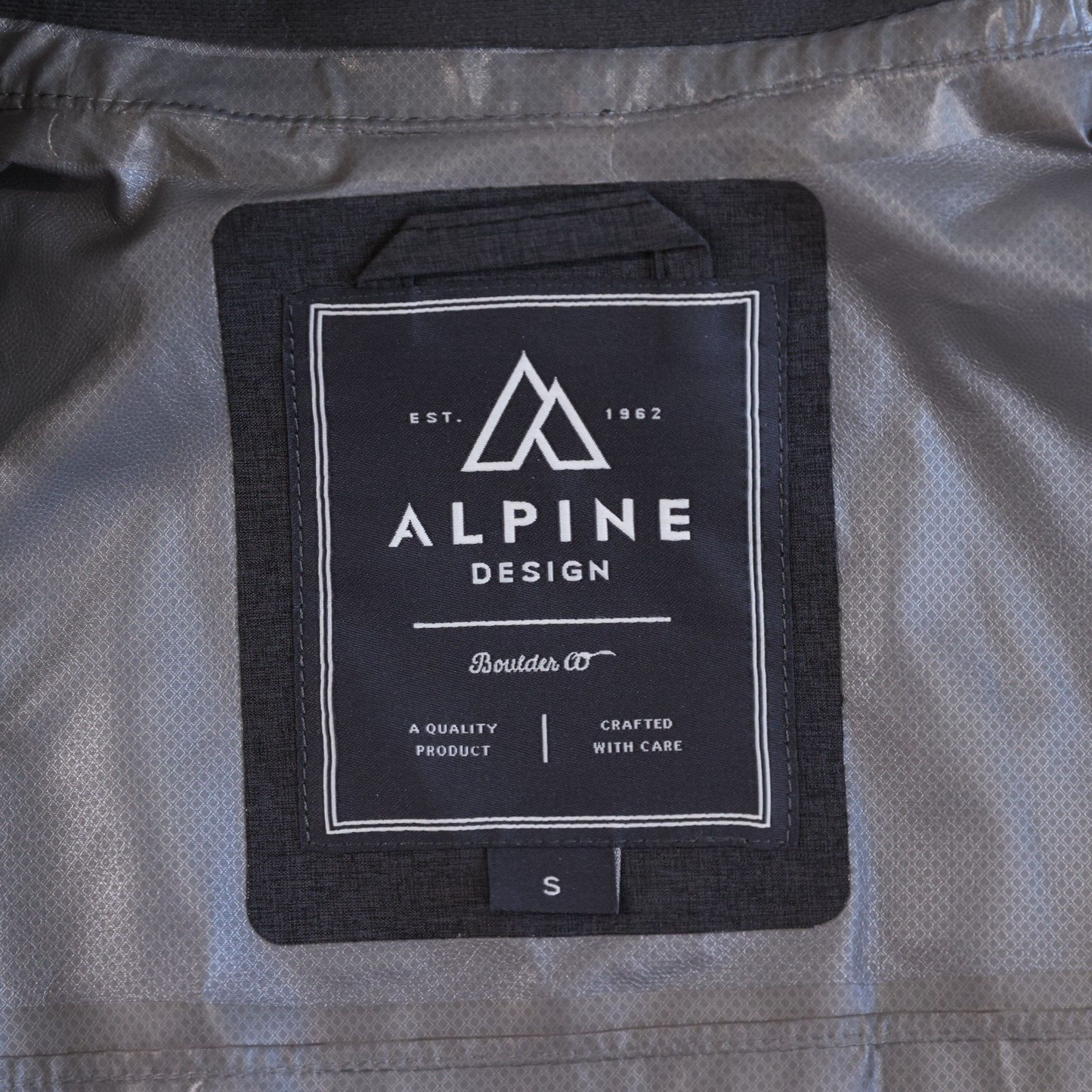 Alpine Design Mens Hiking Camping Jacket Windbreaker Size Gray S