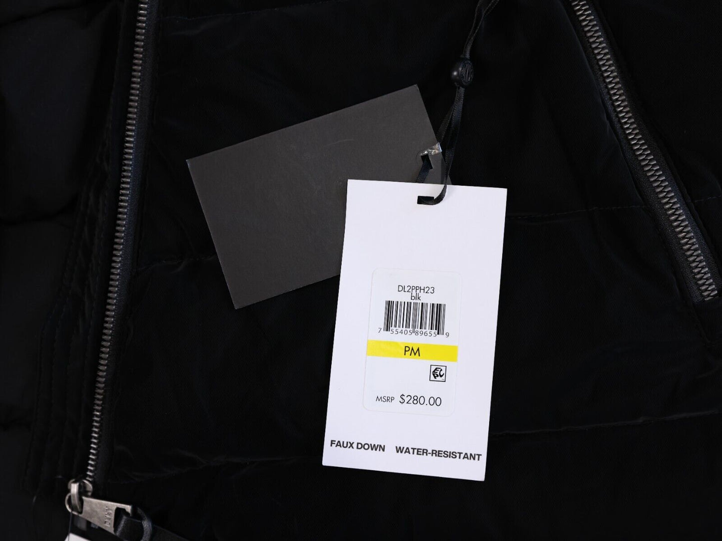 DKNY Womens Coat Black Size PM 0 Degree F