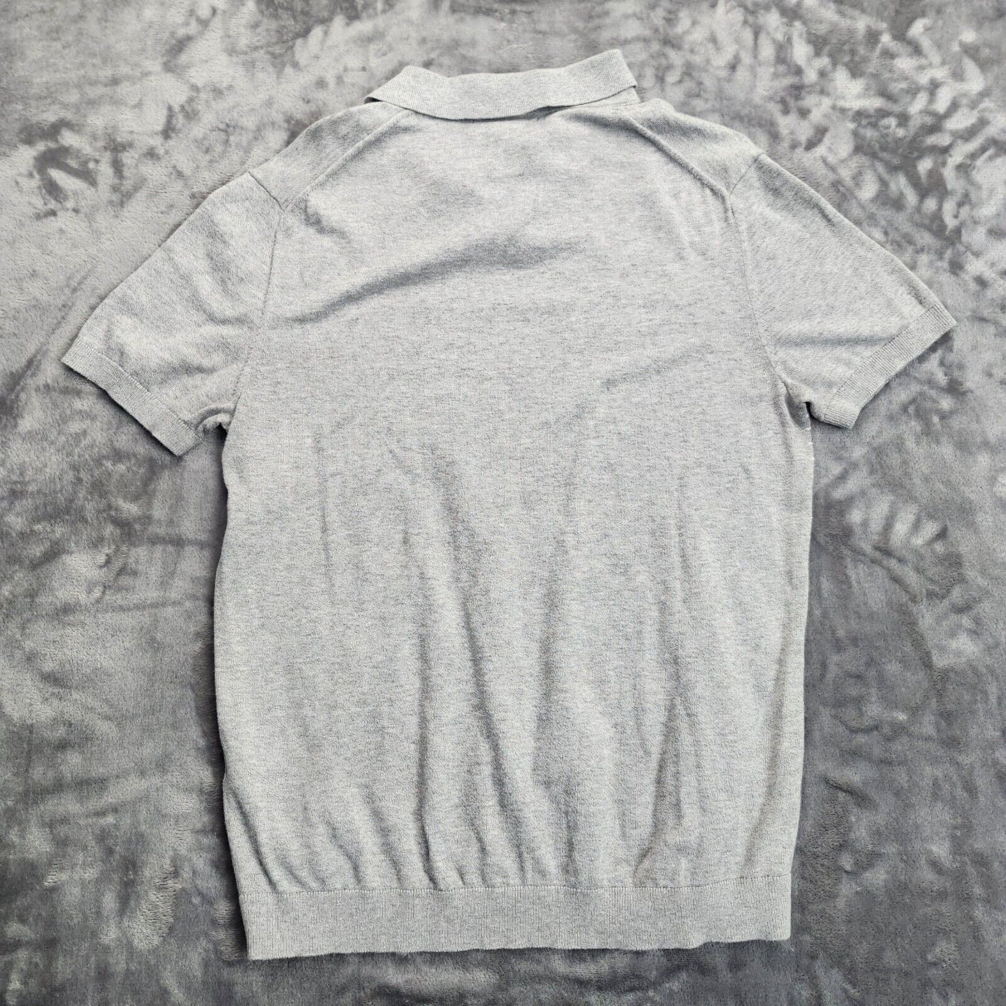 BANANA REPUBLIC SUPIMA COTTON Mens polo t shirt grey size medium