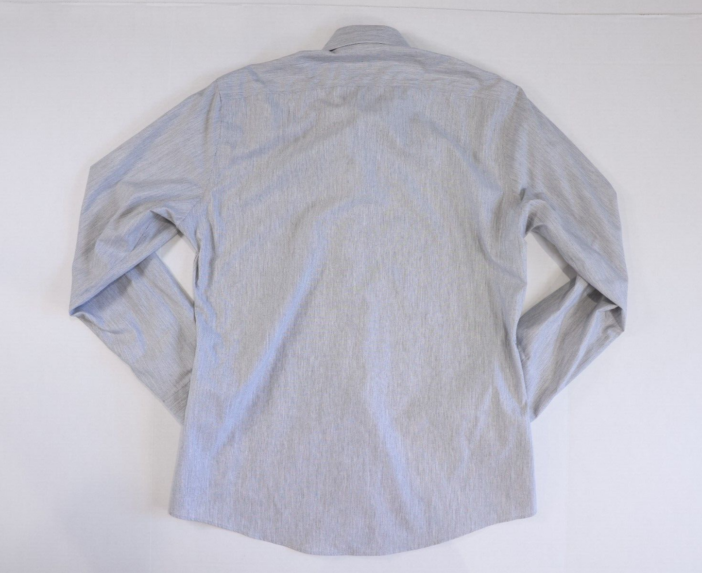 Button Down Slim Fit Dress Shirt Gray 15.5 34