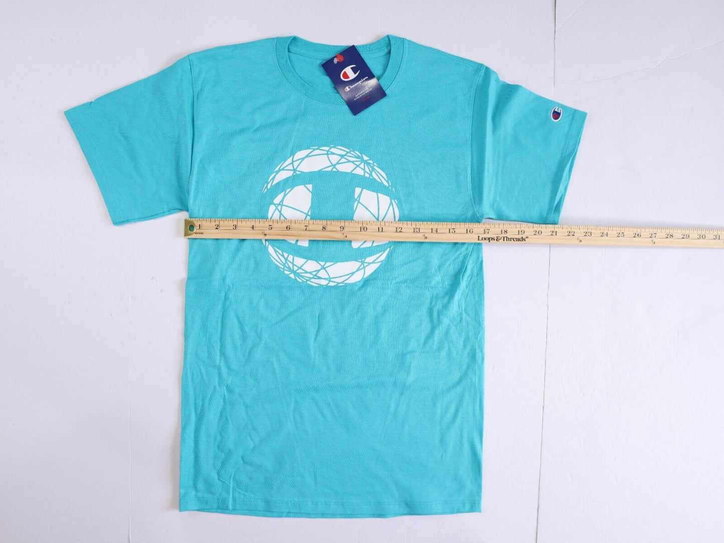 CHAMPION AUTHENTIC ACTIVEWEAR T Shirt Mens Sz small teal