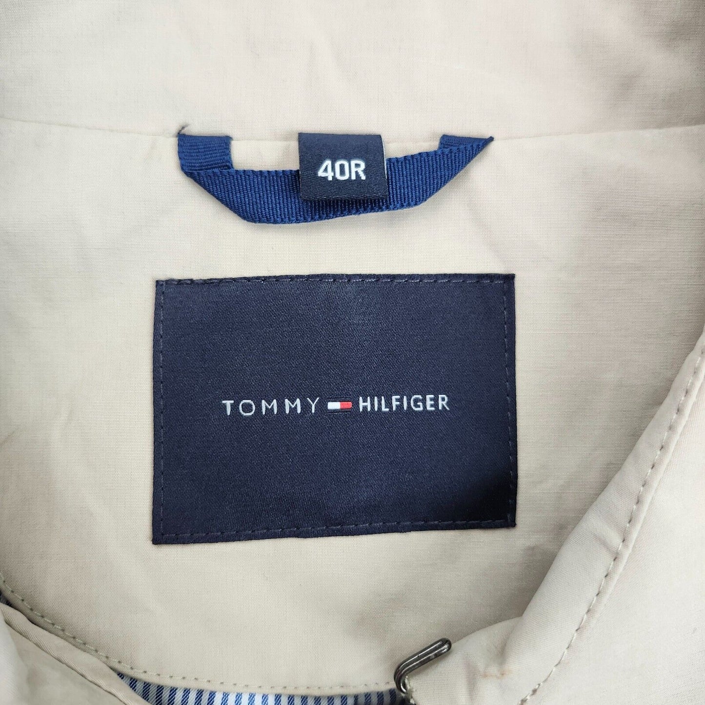 NWT Tommy Hilfiger Mens Trench Coat Stlye FINN Tan Size 40R