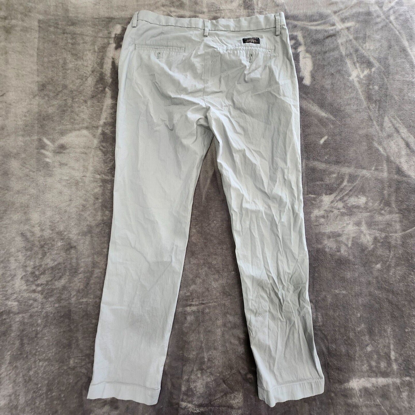 Banana Republic Pants Mens 32x32 Gray Aiden Chino Stretch Flat Front Preppy