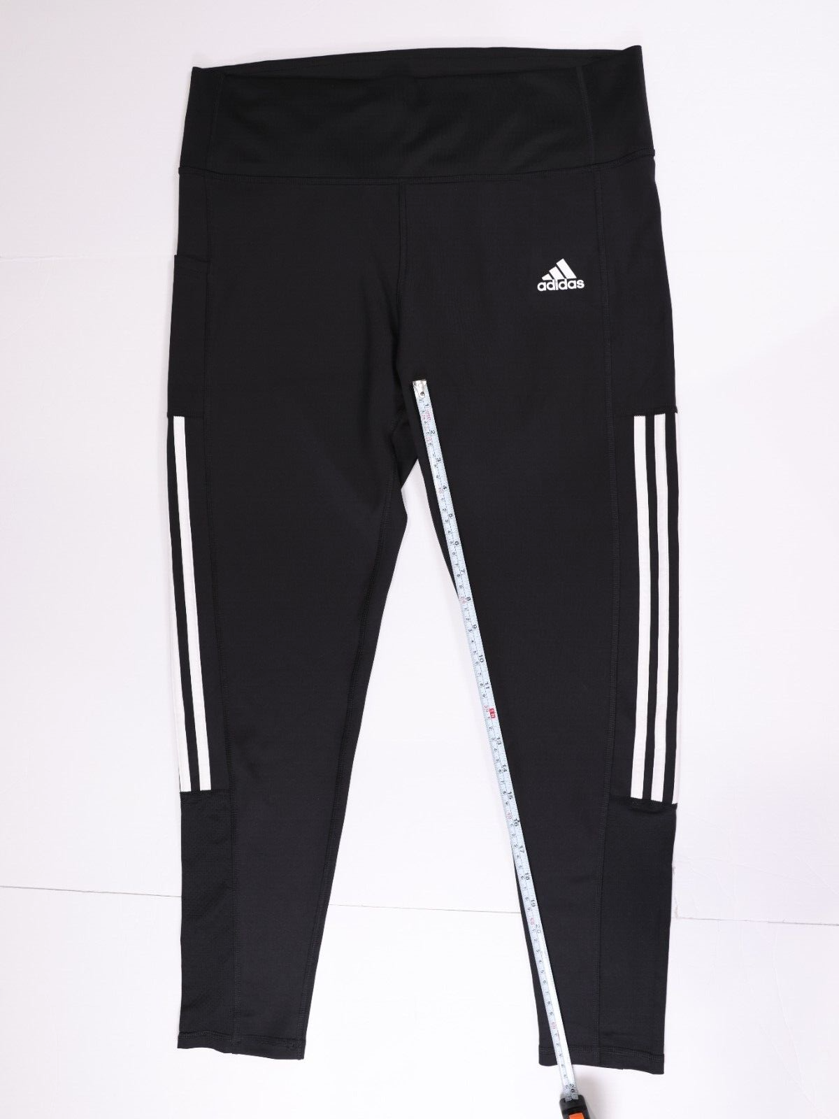 Adidas Womens Climate Aero Ready (Size XL) 3 Stripe Tight Pant - Black