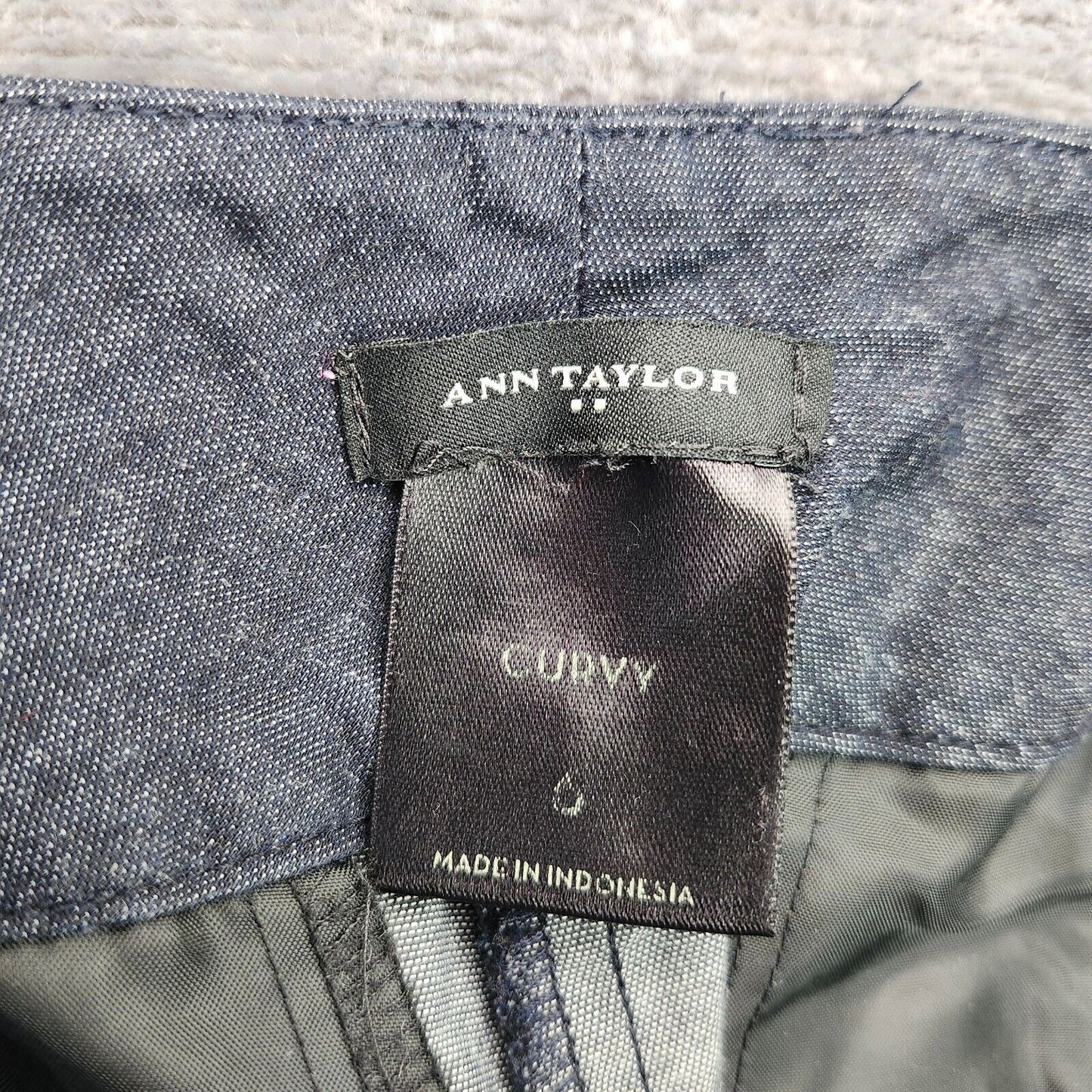 ANN TAYLOR Womens Charcoal Gray Curvy Stretch Dress Pants size 6