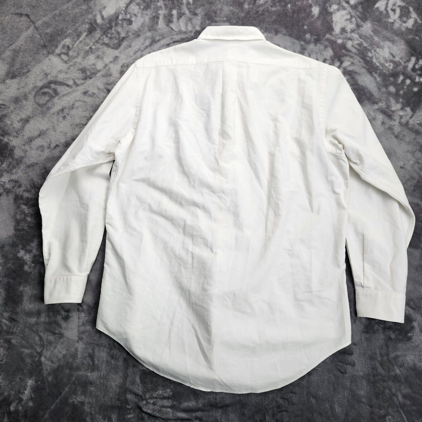 Ralph Lauren men's vintage 00s white button-down shirt with natural pony 16 34