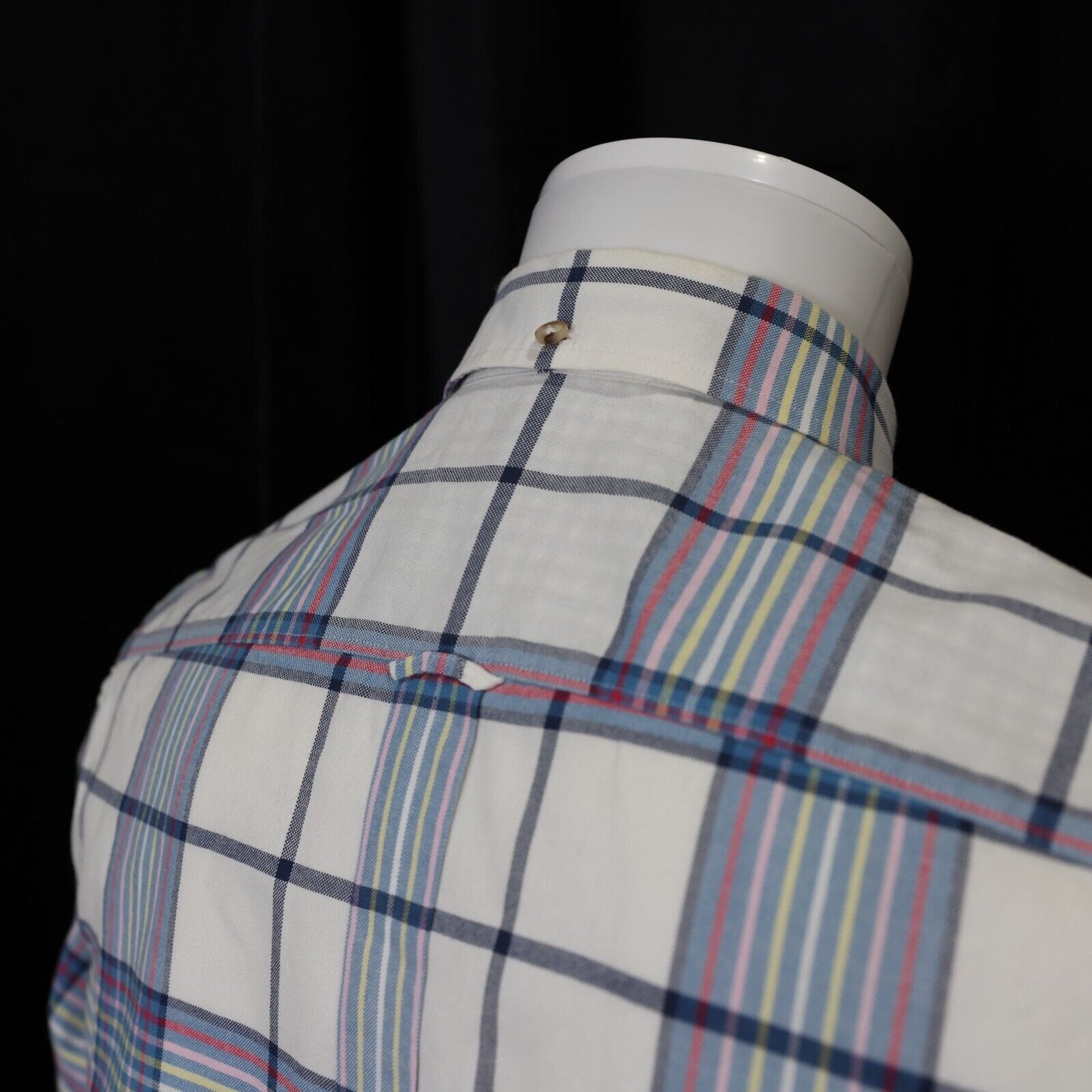 Ben Sherman Mens Button Down Patterned Shirt Size M Button Down Collar