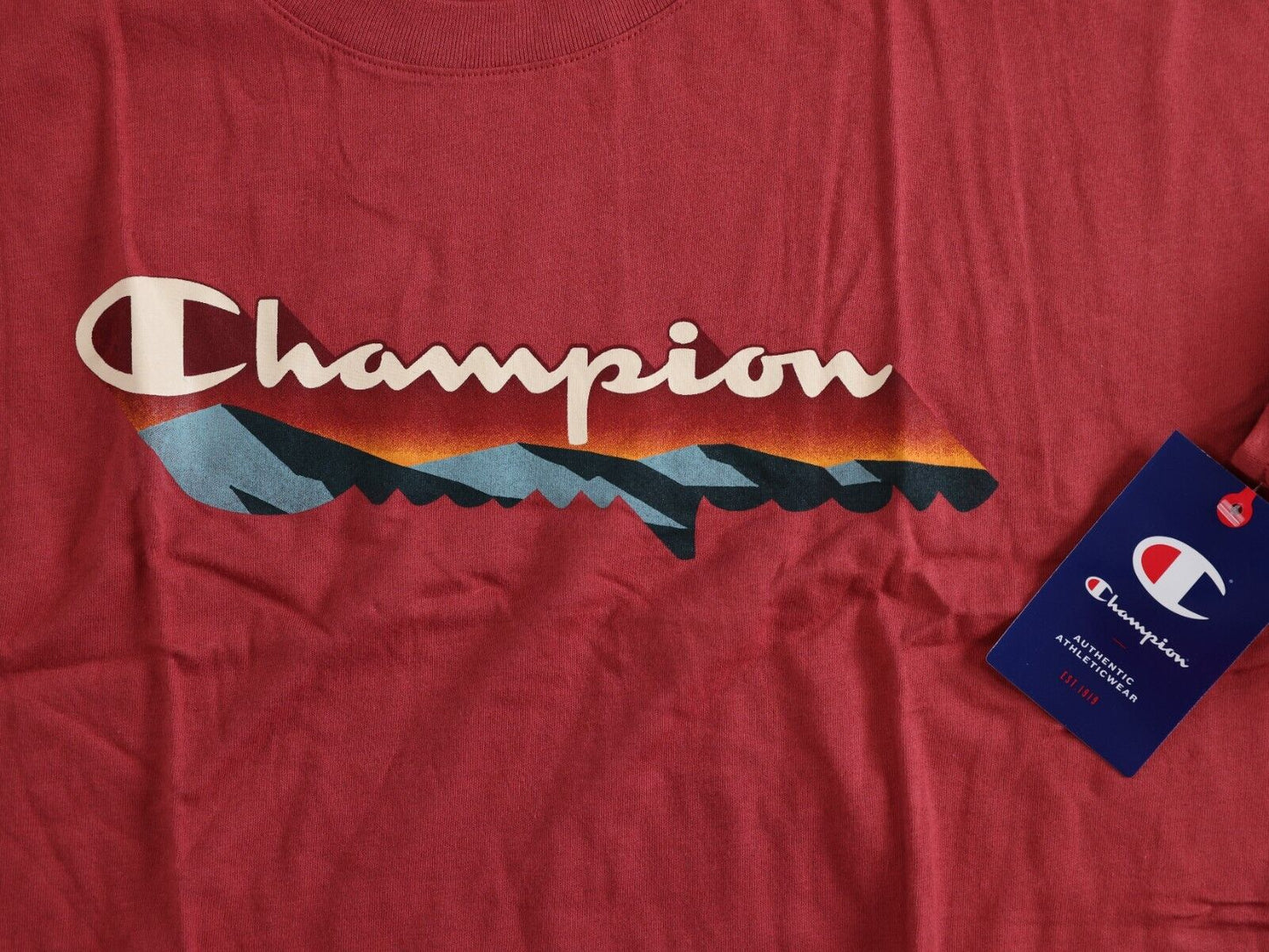 CHAMPION AUTHENTIC ACTIVEWEAR T Shirt Mens Size L Red