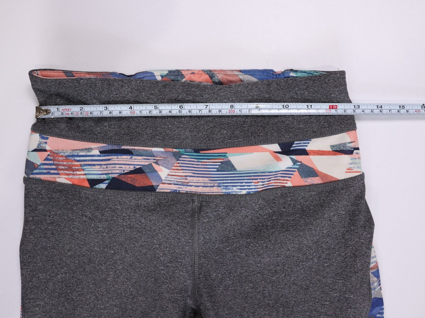 RBX Active Women's Capri Leggings Yoga Gym- Multi color pattern Sz Small