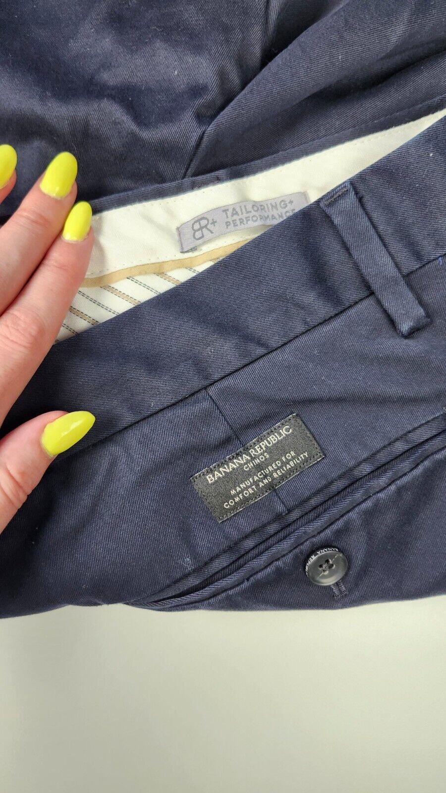 Banana Republic Mens Pants Blue Size 32x30* Chino Tapered Fit