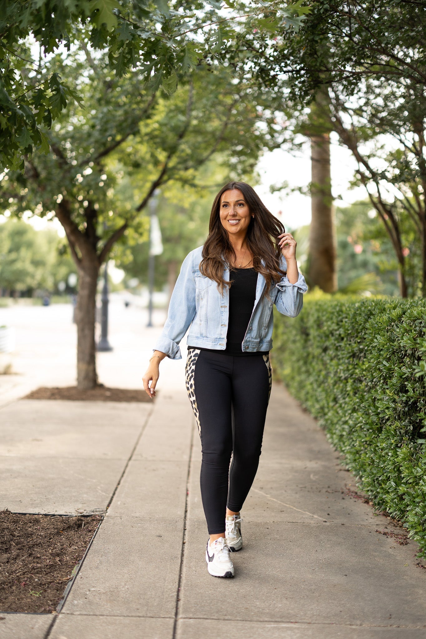 The Gianna Leopard Panel Leggings