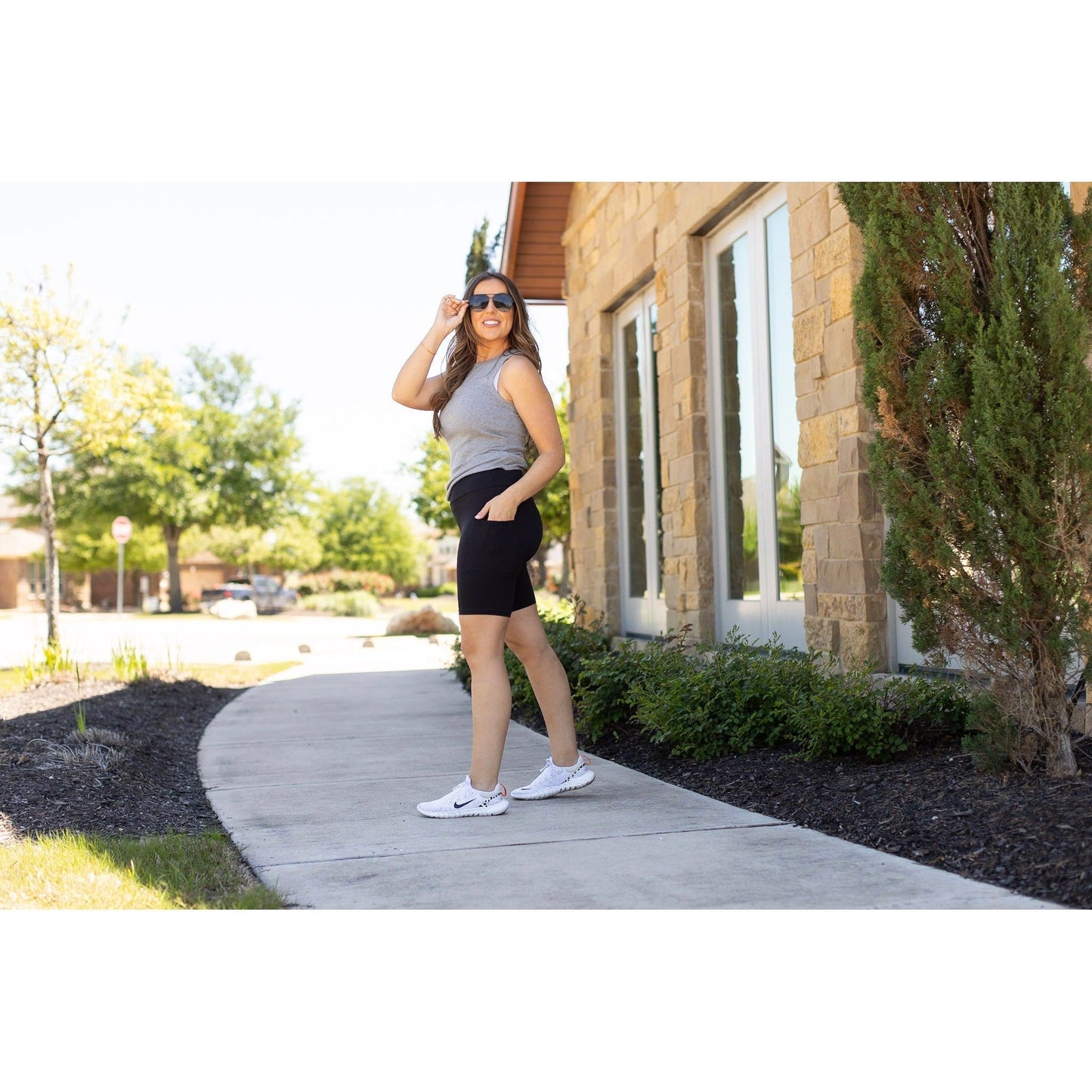 Ready to Ship | The Bree - Black BIKER 7-inch SHORTS