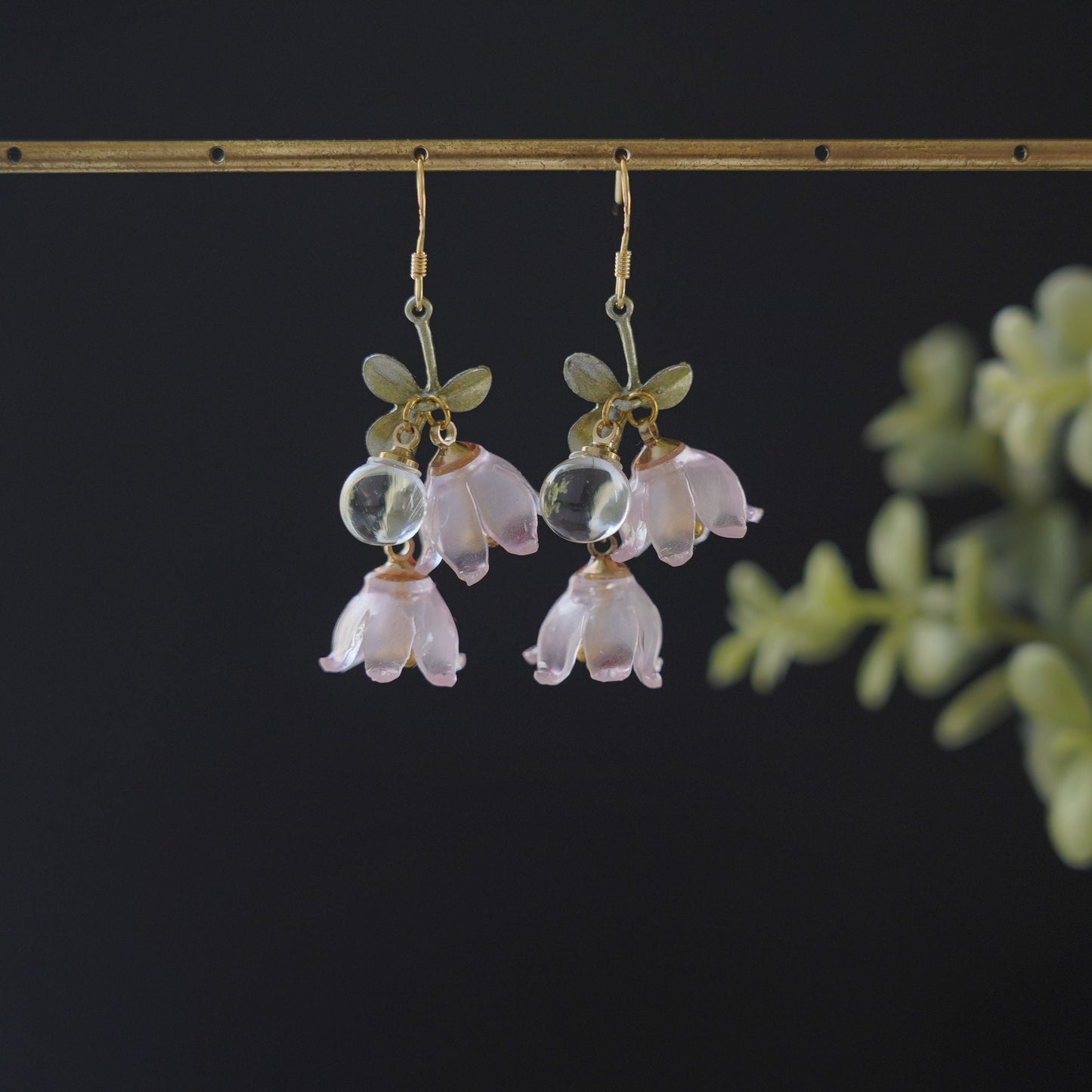 Lily Of The Valley Dangle Earrings