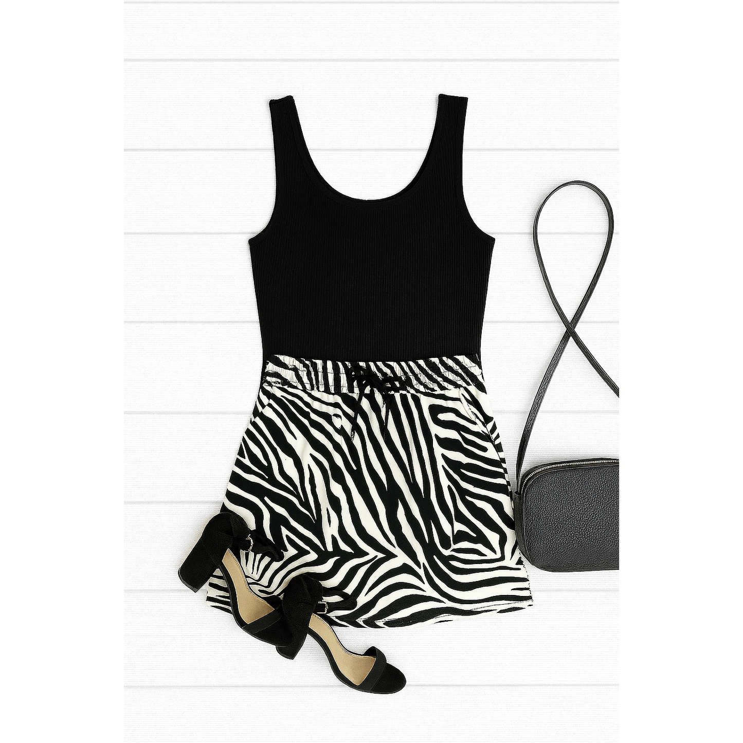 The Zoe - Zebra Print Jogger Skirt
