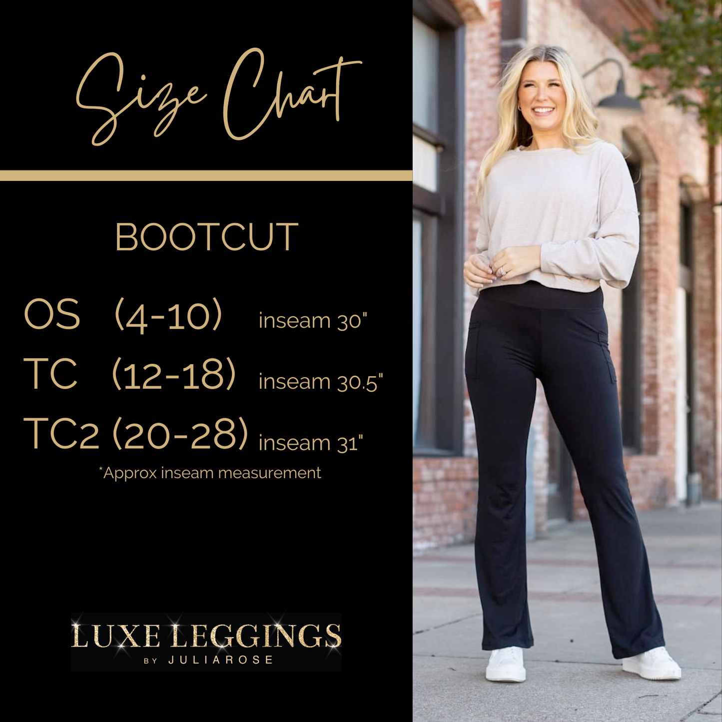 The Liz - Crossover 30" Bootcut Leggings with Pockets Round 2