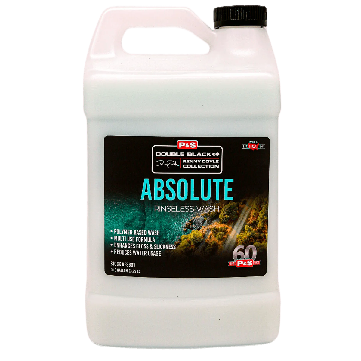 P&S Absolute Rinseless Wash – No-Rinse Wash for Paint, Interiors, and More 1 Gallon