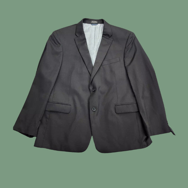 NWoT Tommy Hilfiger 100% Wool Mens Suit Jacket 44 Short Black Notch Lapel